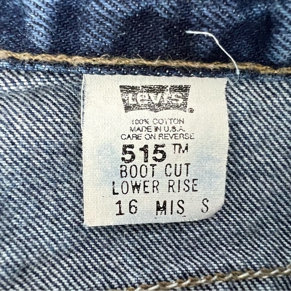 Levi’s Strauss 515 Women’s Bootcut  Blue Jeans Sz 16 Miss S Medium Wash Pockets - Picture 5 of 11
